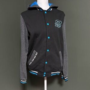 TheOdd1sOut Varsity Hoodie Jacket
Size Small Wear Your Seat Belt Cartoon